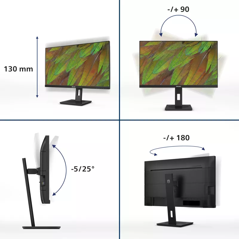 Philips serie 3000 27B1U3900/00 Monitor per computer 68,6 cm (27 inch) 3840 x 2160 pixel 4K Ultra HD LCD nero
