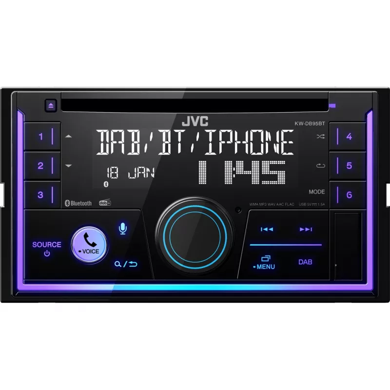 JVC KW-DB95BT nero 200 W Bluetooth