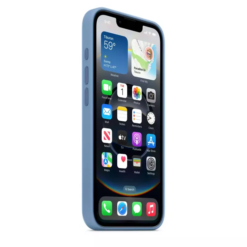 APPLE iPhone 16E – custodia in silicone – blu inverno (MD3Q4ZM/A)
