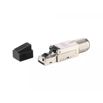 Equip Cat 8.1 connettore RJ45 senza attrezzi 5 pz/set nero acciaio inox maschio