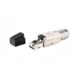 Equip Cat 8.1 connettore RJ45 senza attrezzi 5 pz/set nero acciaio inox maschio
