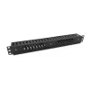 Equip pannello di gestione cavi per montaggio rack 19