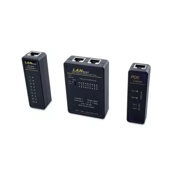 Equip tester per cavi di rete, RJ45, BNC, PoE