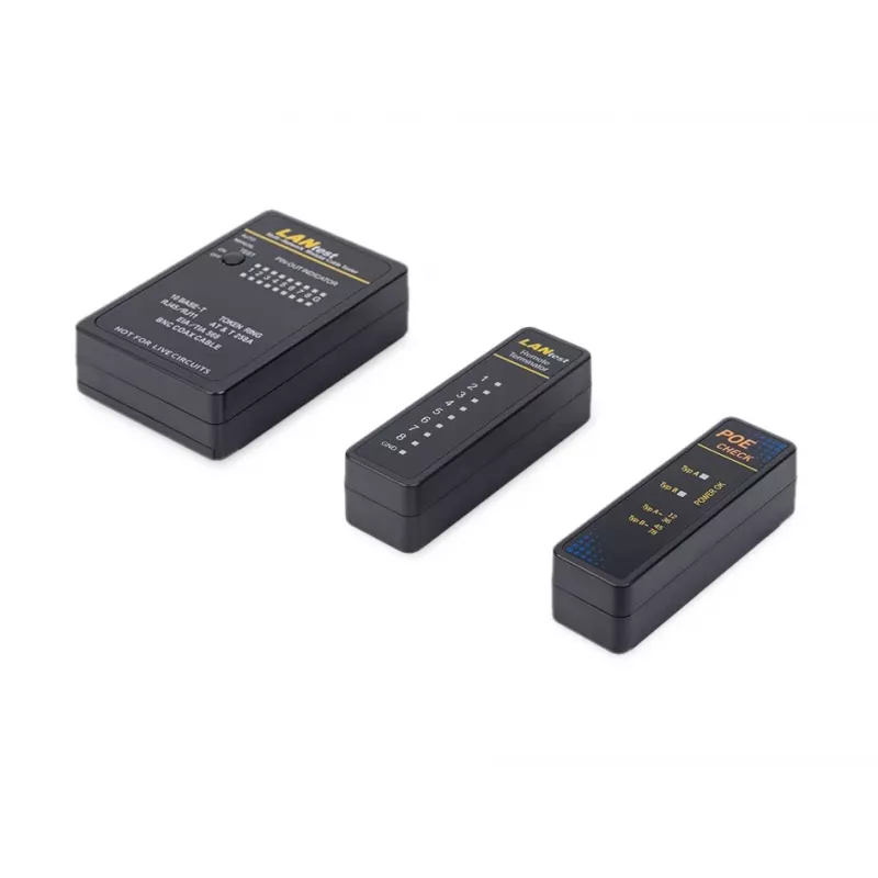 Equip tester per cavi di rete, RJ45, BNC, PoE