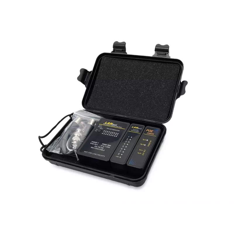 Equip tester per cavi di rete, RJ45, BNC, PoE