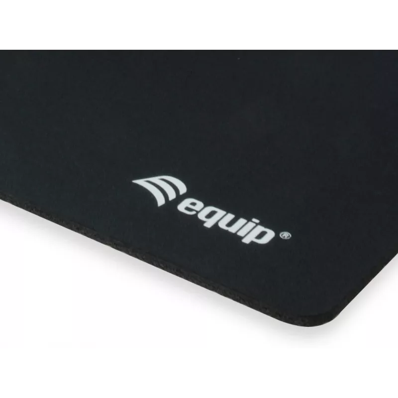 Equip tappetino per mouse, nero, tinta unita, nylon, gomma, base antiscivolo
