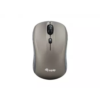 Equip mouse mini ottico wireless, ambidestro, ottico, RF wireless, 1600 DPI, grigio