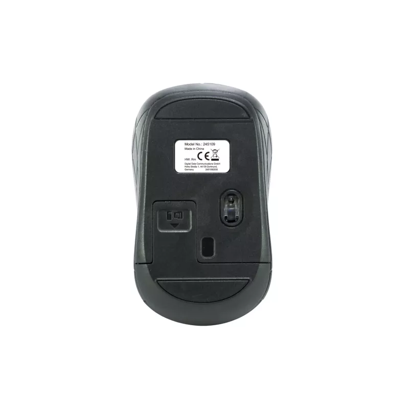 Equip mouse mini ottico wireless, ambidestro, ottico, RF wireless, 1600 DPI, grigio
