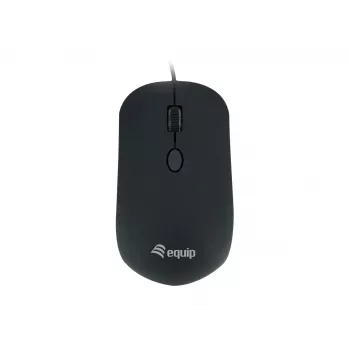 Equip mouse USB Comfort, ambidestro, ottico, USB Type-A, 1600 DPI, nero