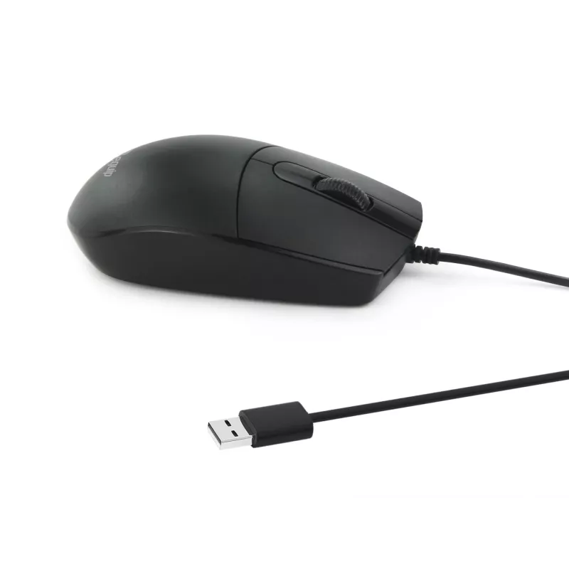 Equip mouse USB Silent, ambidestro, ottico, USB Type-A, 1200 DPI, nero