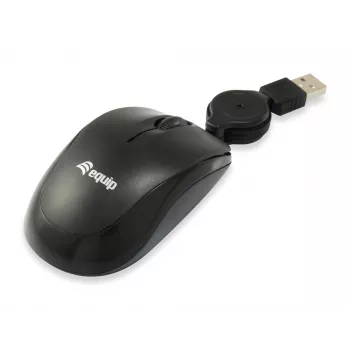 Equip 245103 mouse da viaggio ambidestro USB Type-A ottico 1000 DPI