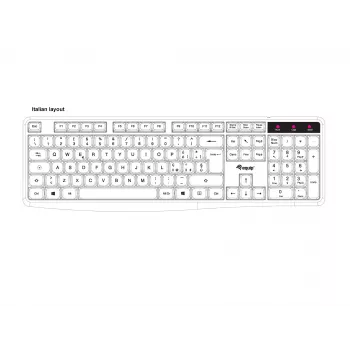Equip 245213 tastiera ufficio USB QWERTY italiano nero
