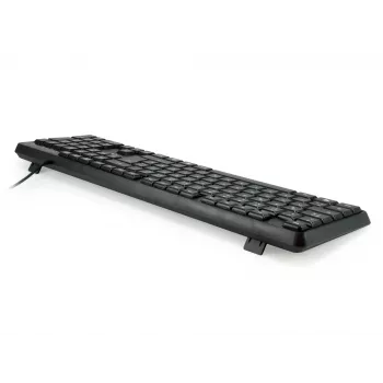 Equip tastiera USB con filo, layout US/internazionale (QWERTY), full-size (100%), con filo, USB, QWERTY, nero