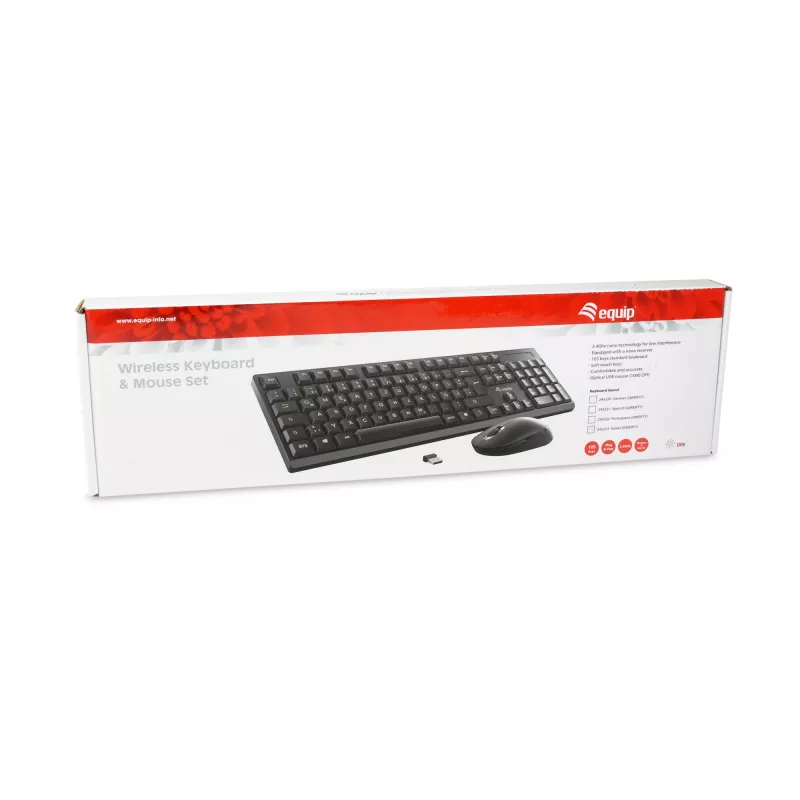 Equip set tastiera e mouse wireless, layout ES