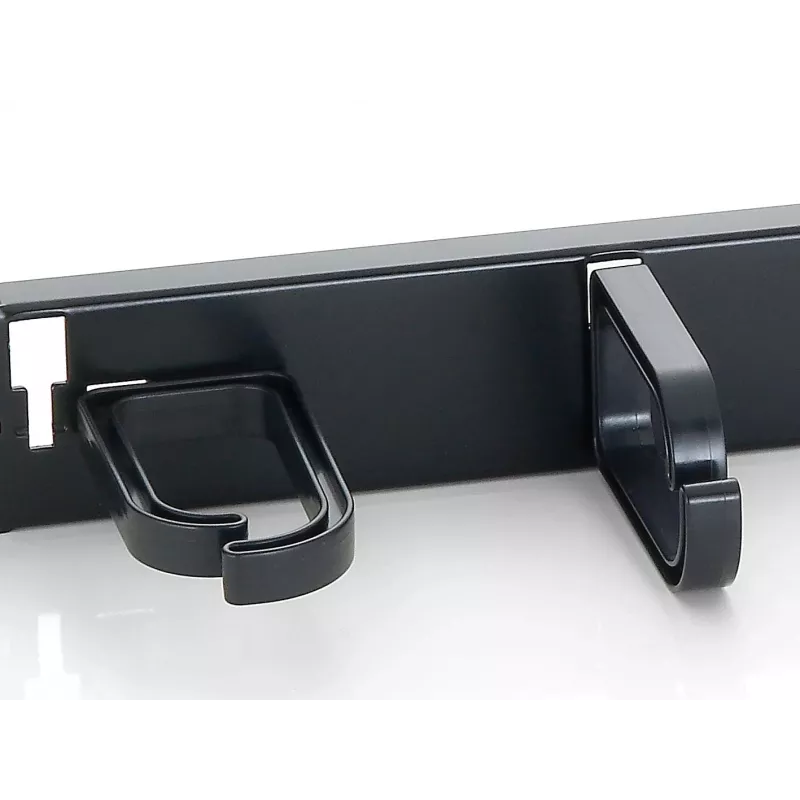 Equip pannello gestione cavi per montaggio rack 19 pollici, nero (RAL 9005)