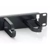 Equip pannello gestione cavi per montaggio rack 19 pollici, nero (RAL 9005)