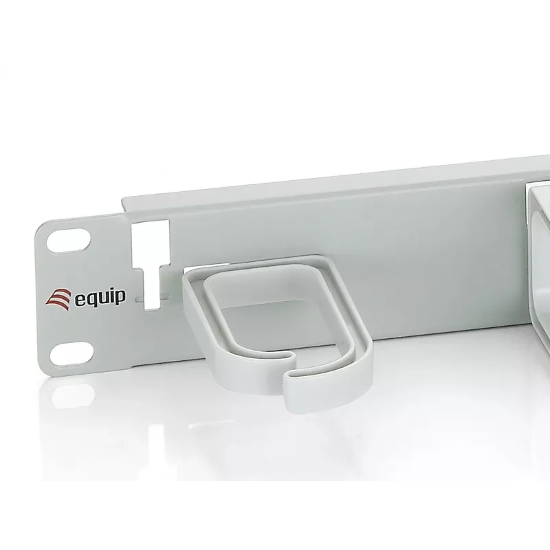 Equip pannello gestione cavi per montaggio rack 19 pollici, grigio chiaro (RAL 7035)