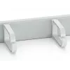 Equip pannello gestione cavi per montaggio rack 19 pollici, grigio chiaro (RAL 7035)