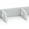Equip pannello gestione cavi per montaggio rack 19 pollici, grigio chiaro (RAL 7035)