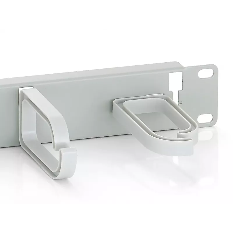 Equip pannello gestione cavi per montaggio rack 19 pollici, grigio chiaro (RAL 7035)
