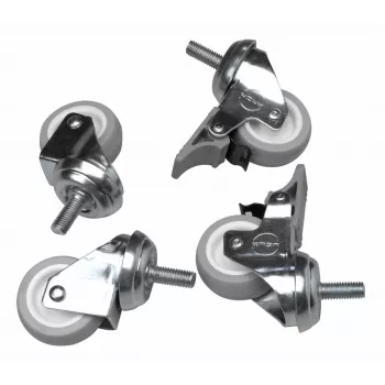 Rotelle orientabili Equip EZW-1 argento 30x30x60mm 4 pz.
