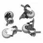 Rotelle orientabili Equip EZW-1 argento 30x30x60mm 4 pz.