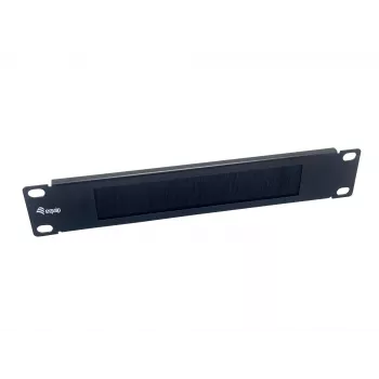 Pannello spazzola Equip 10 pollici 1U nero acciaio 25,4 mm larghezza