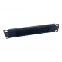 Pannello spazzola Equip 10 pollici 1U nero acciaio 25,4 mm larghezza