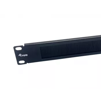 Pannello spazzola Equip 10 pollici 1U nero acciaio 25,4 mm larghezza