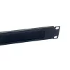 Pannello spazzola Equip 10 pollici 1U nero acciaio 25,4 mm larghezza