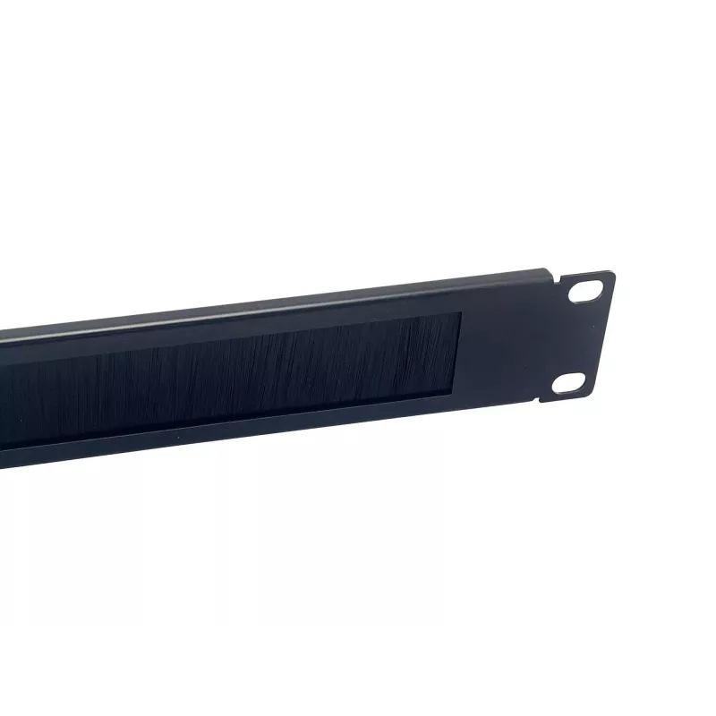 Pannello spazzola Equip 10 pollici 1U nero acciaio 25,4 mm larghezza