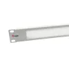Pannello spazzola Equip 10 pollici grigio chiaro acciaio 1U