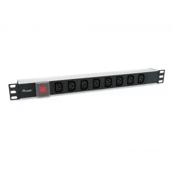 Equip 333310 unità di distribuzione elettrica (PDU) 8 uscite AC 1U nero