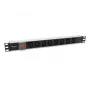 Equip 333310 unità di distribuzione elettrica (PDU) 8 uscite AC 1U nero