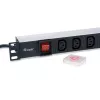 Equip 333310 unità di distribuzione elettrica (PDU) 8 uscite AC 1U nero