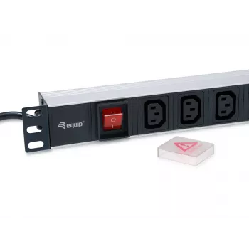 Equip 333310 unità di distribuzione elettrica (PDU) 8 uscite AC 1U nero