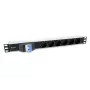 Equip 333312 unità di distribuzione elettrica (PDU) 6 prese AC 1U nero