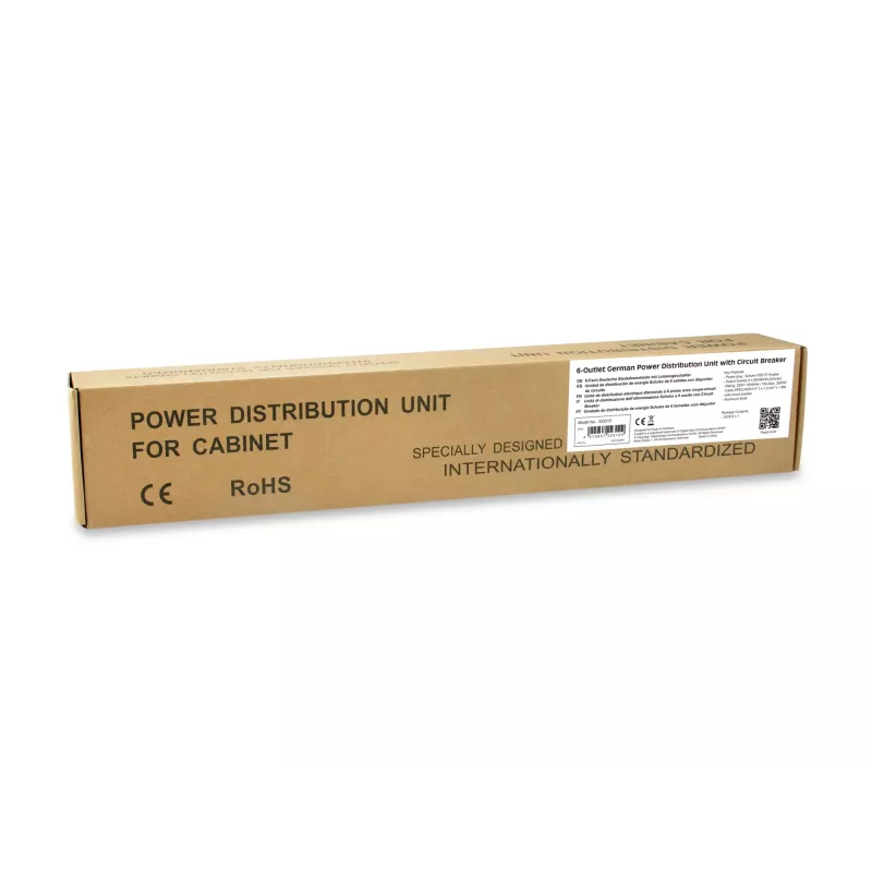 Equip 333312 unità di distribuzione elettrica (PDU) 6 prese AC 1U nero