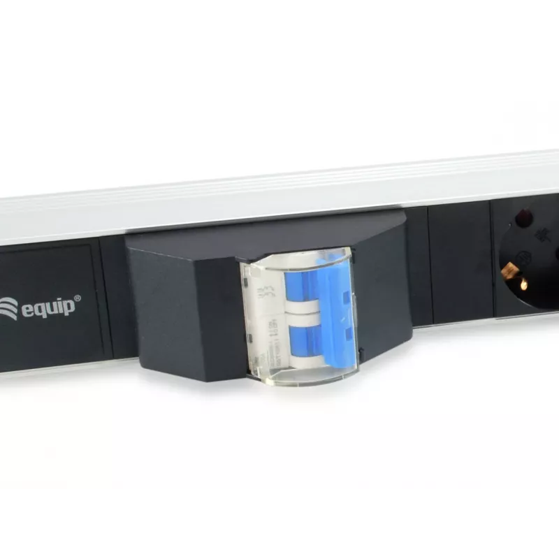 Equip 333312 unità di distribuzione elettrica (PDU) 6 prese AC 1U nero