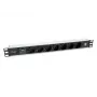 Equip 333315 unità di distribuzione elettrica (PDU) 7 uscite AC 1U nero, argento