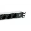 Equip 333315 unità di distribuzione elettrica (PDU) 7 uscite AC 1U nero, argento