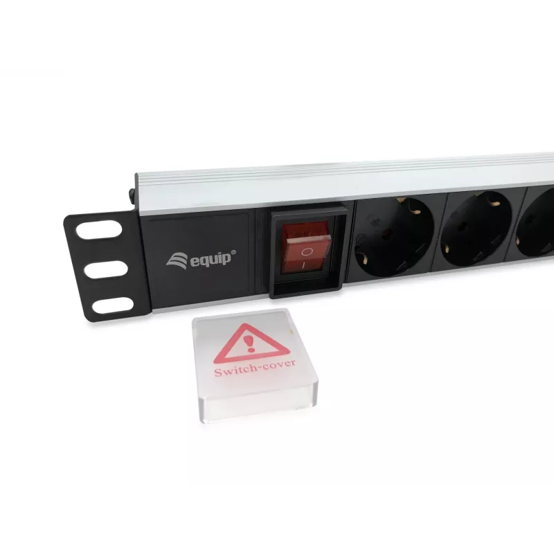 Equip ciabatta elettrica tedesca a 8 vie, case in alluminio