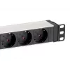 Equip ciabatta elettrica tedesca a 8 vie, case in alluminio