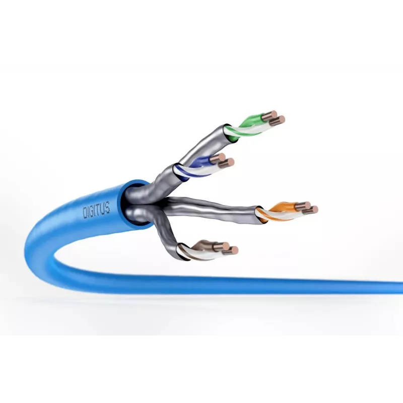 Cavo da installazione DIGITUS - CAT6a - U/FTP - AWG 23/1 - 100m - blu