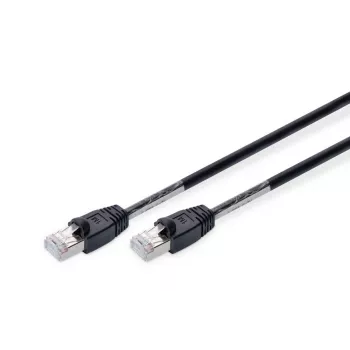 Cavo patch per esterni DIGITUS - CAT6 - S/FTP - con guaina - Cu - 1 m - guaina nera