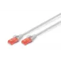 Cavo patch DIGITUS - CAT6 - U/UTP - Snagless - Cu - 30m - grigio