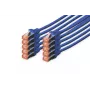 Cavo patch DIGITUS - CAT6 - S/FTP - Snagless - Cu - 2m - blu - confezione da 10