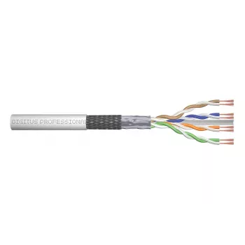 Cavo di rete Digitus CAT 6 SF/UTP patch a coppie intrecciate sfuso 100m grigio