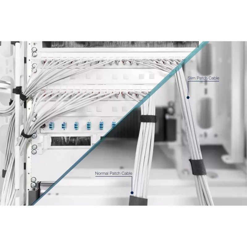 Cavo patch slim DIGITUS - CAT6 - U/UTP - Snagless - Cu - 2m - grigio