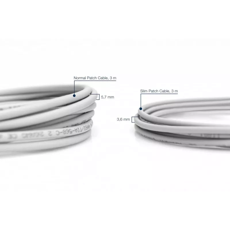 Cavo di rete Digitus CAT 6A U/UTP patch slim RJ-45 Cat6a 1m grigio